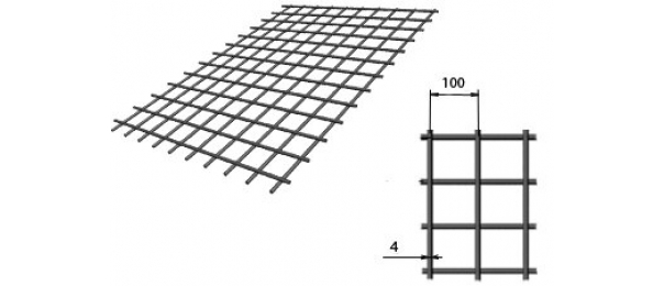 Сетка сварная (дорожная) 100х100х4мм 1,5х2м купить с доставкой в Балашихе