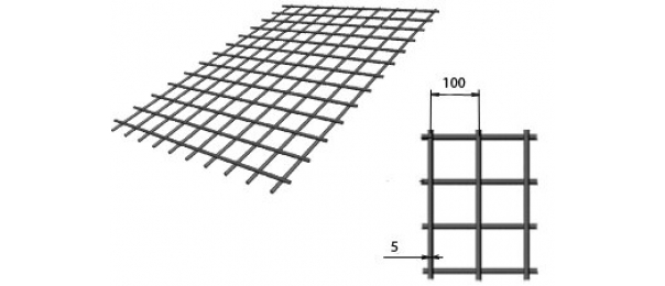 Сетка сварная (дорожная) 100х100х5мм 1,5х2м купить с доставкой в Балашихе