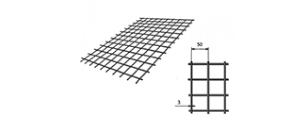 Сетка сварная (дорожная) 50х50х3мм 1х2м купить с доставкой в Балашихе